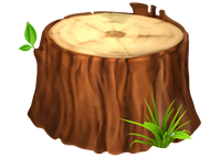 a tree stump scratcher 